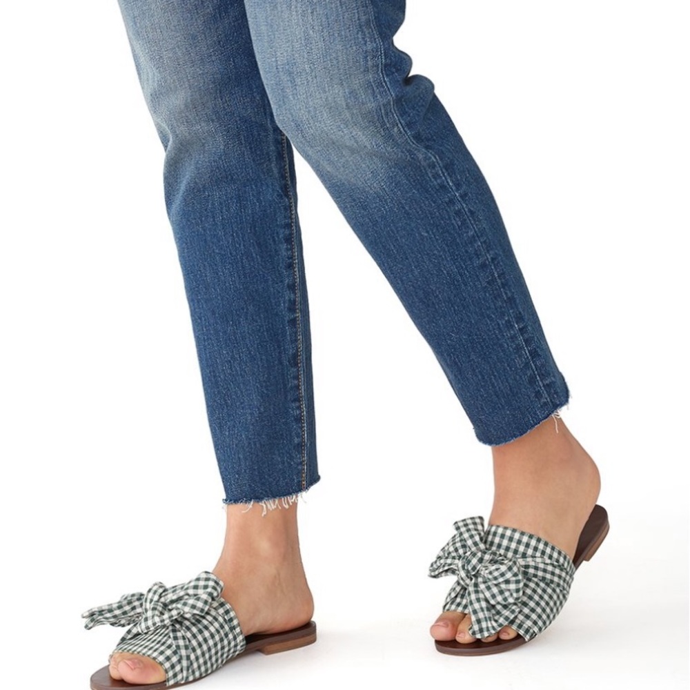 PEGGY SANDAL - DARK GREEN GINGHAM E8 by Miista